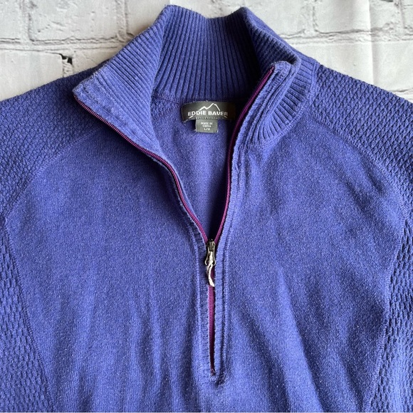 VTG Y2K Eddie Bauer Womens Large Purple Sweater - Picture 3 of 12